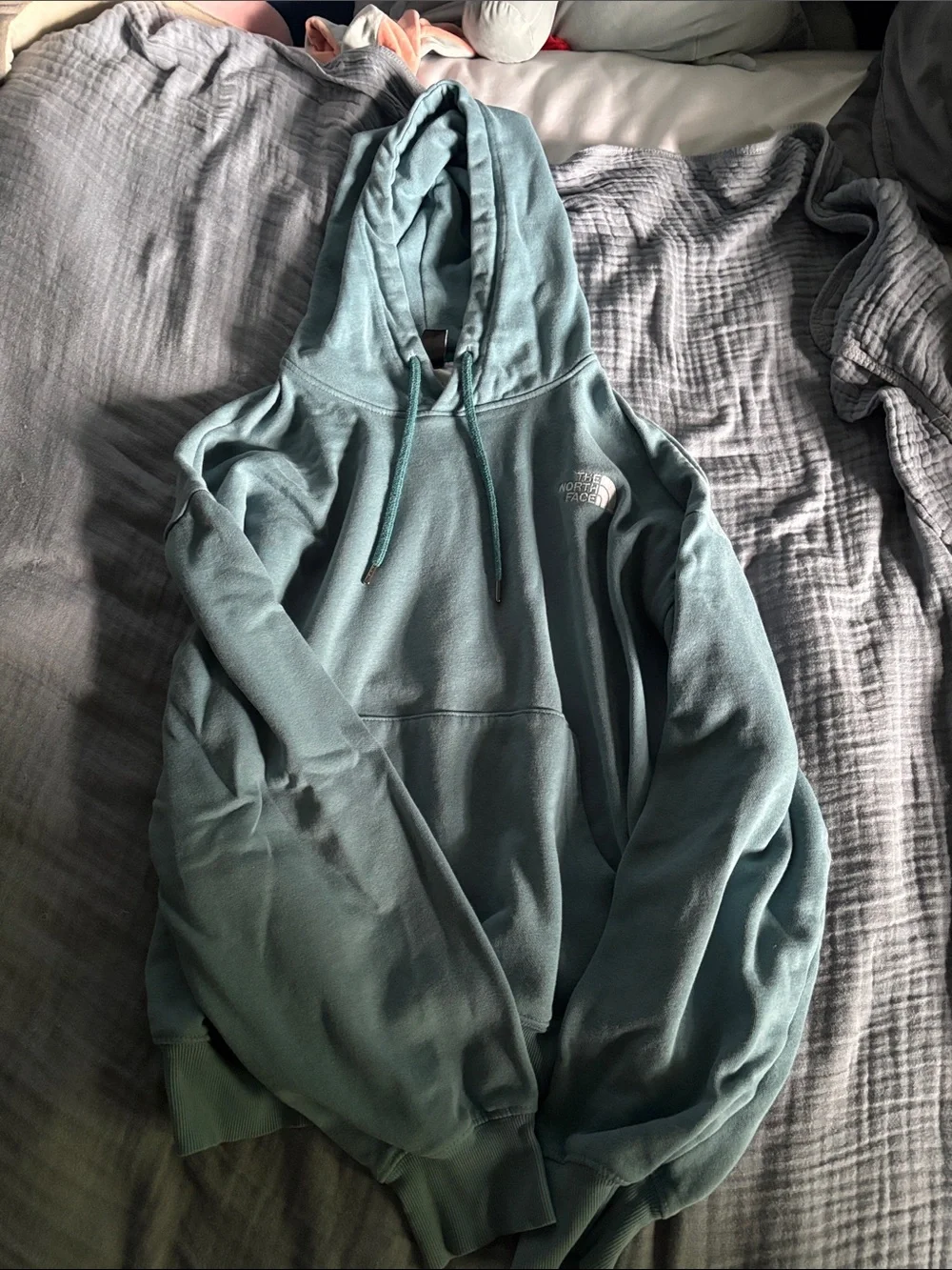 The North Face Light Teal Pullover Hoodie